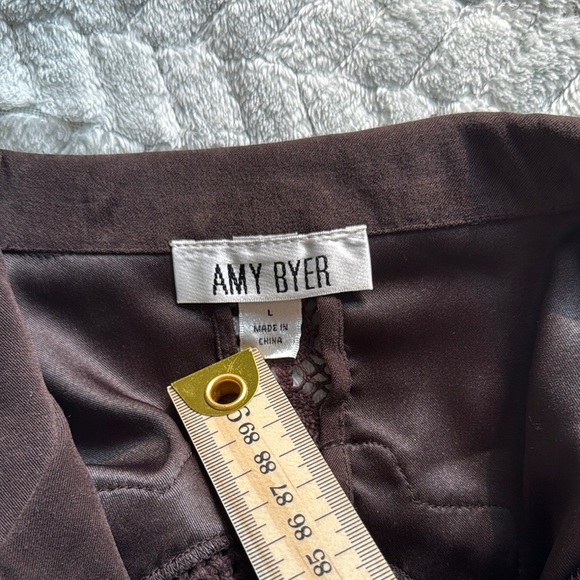 Amy Byer Chocolate Brown Women's Blazer Size L - Picture 4 of 7